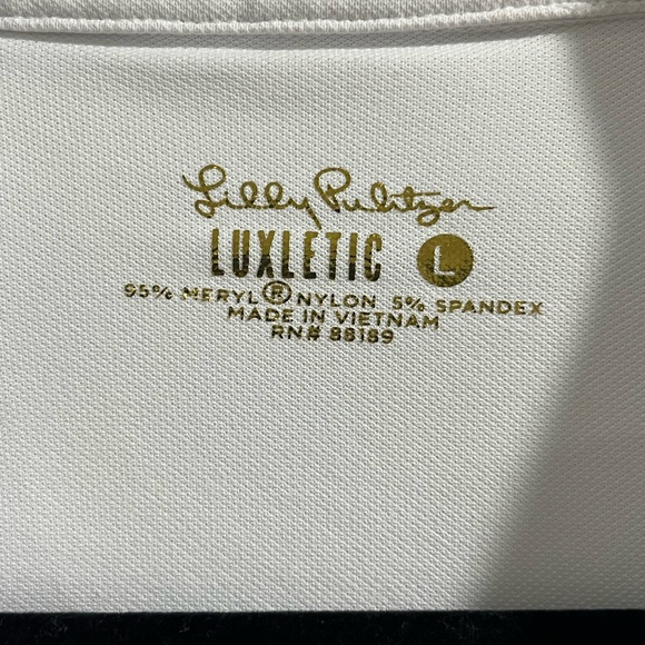 Lilly Pulitzer White Sleeveless Ruffled Tank Top - Picture 3 of 3